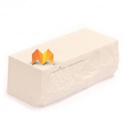 Кирпич силикатный лицевой Неокрашенный рустированный полнотелый утолщенный М-175 (Ложковый)