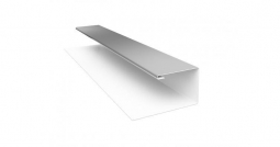 Планка завершающая сложная Первая Кровельная «Брус» (полиэстер) 3м белый