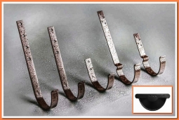 Держатель желоба Nika стропильный RAL9005 Черный янтарь