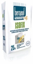 Клеевая смесь Bergauf Isofix Winter для крепления пенополистерольных и минераловатных плит 25кг