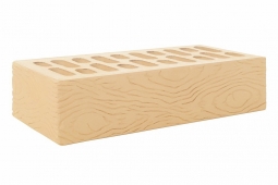 Кирпич лицевой керамический Имбирь «Ясень» пустотелый одинарный