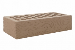 Кирпич лицевой керамический Мокко «Ясень» пустотелый одинарный