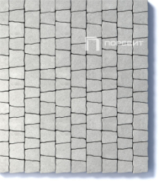 Тротуарная плитка Поревит Абрис Мрамор Белый, 60 мм 5 плит