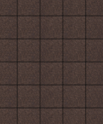 Тротуарная плитка Поревит Квадрат Коричневый 200х200х60 мм