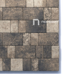 Тротуарная плитка Поревит Старый город Гранит Старый Замок, 40 мм 3 плиты