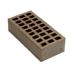 Кирпич лицевой керамический «Шоколад» «Кора дерева» пустотелый одинарный