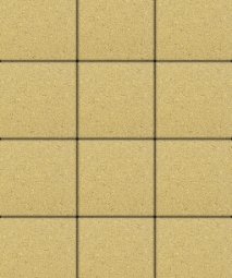 Тротуарная плитка Поревит Квадрат Желтый 60 мм 300х300