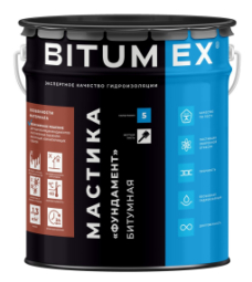 Мастика битумная Bitumex Фундамент, 5кг