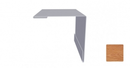 Угол наружный Первая Кровельная 50х50 (декоративно-полимерное покрытие) 2м золотой орех