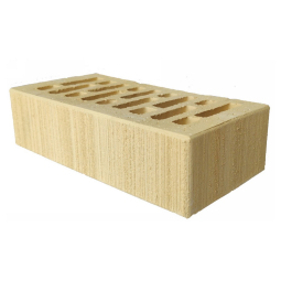 Кирпич лицевой керамический «Слоновая кость» «Бархат» пустотелый одинарный