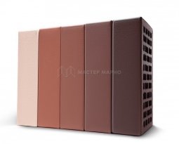 Кирпич лицевой керамический «Вавилон микс» пустотелый одинарный