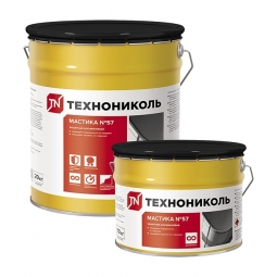 Мастика защитная алюминиевая Технониколь №57 ведро 20 кг