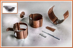 Держатель трубы Nika, на кирпич Цинк