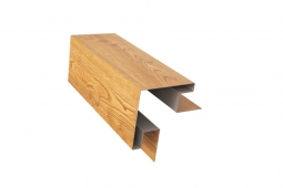 Угол наружный сложный Первая Кровельная «Бревно» 140х30х30 (декоративно-полимерное покрытие) 2м под темное дерево