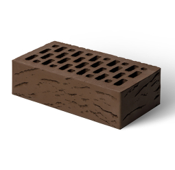 Кирпич лицевой керамический «Шоколад» «Антик» пустотелый одинарный