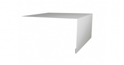 Планка откосная простая Первая Кровельная 50х150 (полиэстер) 2м белый