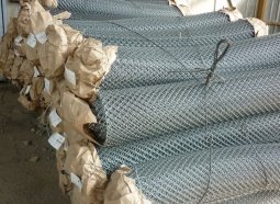 Сетка рабица d=3,0 мм, ячейка 50x50 мм, 1,5х10,0 м оцинкованная