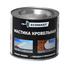 Мастика кровельная Ecomast металлическое ведро 2 л