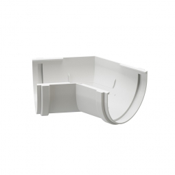 Угловой элемент желоба Технониколь (Verat) Белый (125х82 мм), 135 градусов