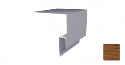 Планка откосная сложная Первая Кровельная «Брус» 75х150 (декоративно-полимерное покрытие) 2м под дуб 3D