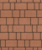 Тротуарная плитка Поревит Старый город Оранжевый, 60 мм 3 плиты