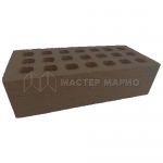 Кирпич лицевой керамический «Коричневый» «Рельеф» пустотелый утолщенный М125