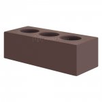 Кирпич лицевой силикатный Коричневый пустотелый утолщенный