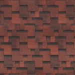 Гибкая черепица Shinglas Аккорд красная