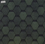 Гибкая черепица Docke Eurasia Шестигранник зеленый