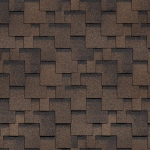 Гибкая черепица Shinglas Аккорд коричневая