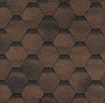 Гибкая черепица Shinglas Соната коричневый